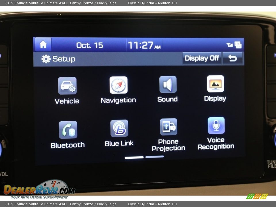 2019 Hyundai Santa Fe Ultimate AWD Earthy Bronze / Black/Beige Photo #12