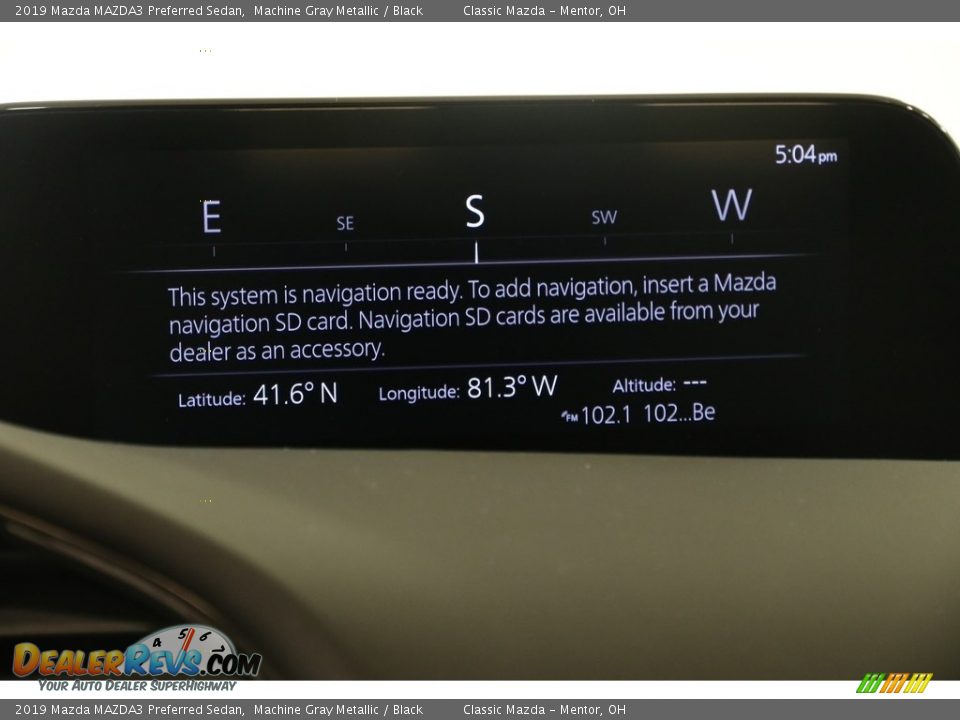 2019 Mazda MAZDA3 Preferred Sedan Machine Gray Metallic / Black Photo #12