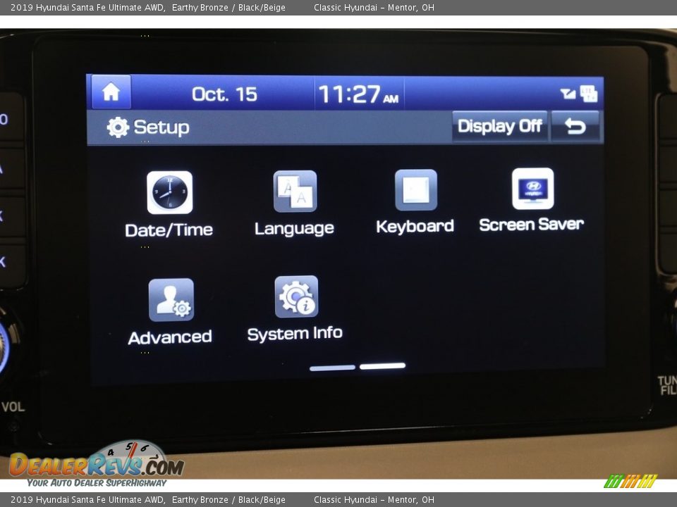 2019 Hyundai Santa Fe Ultimate AWD Earthy Bronze / Black/Beige Photo #13