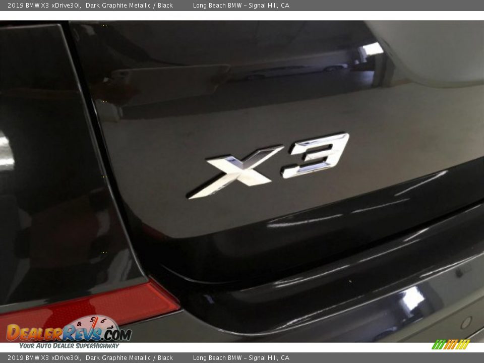 2019 BMW X3 xDrive30i Dark Graphite Metallic / Black Photo #7