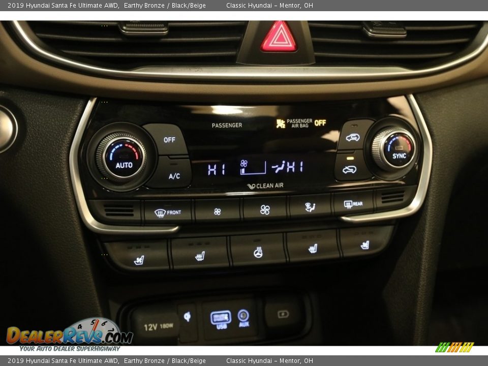 2019 Hyundai Santa Fe Ultimate AWD Earthy Bronze / Black/Beige Photo #14