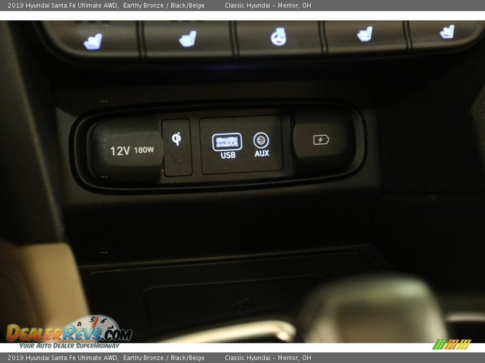 2019 Hyundai Santa Fe Ultimate AWD Earthy Bronze / Black/Beige Photo #15