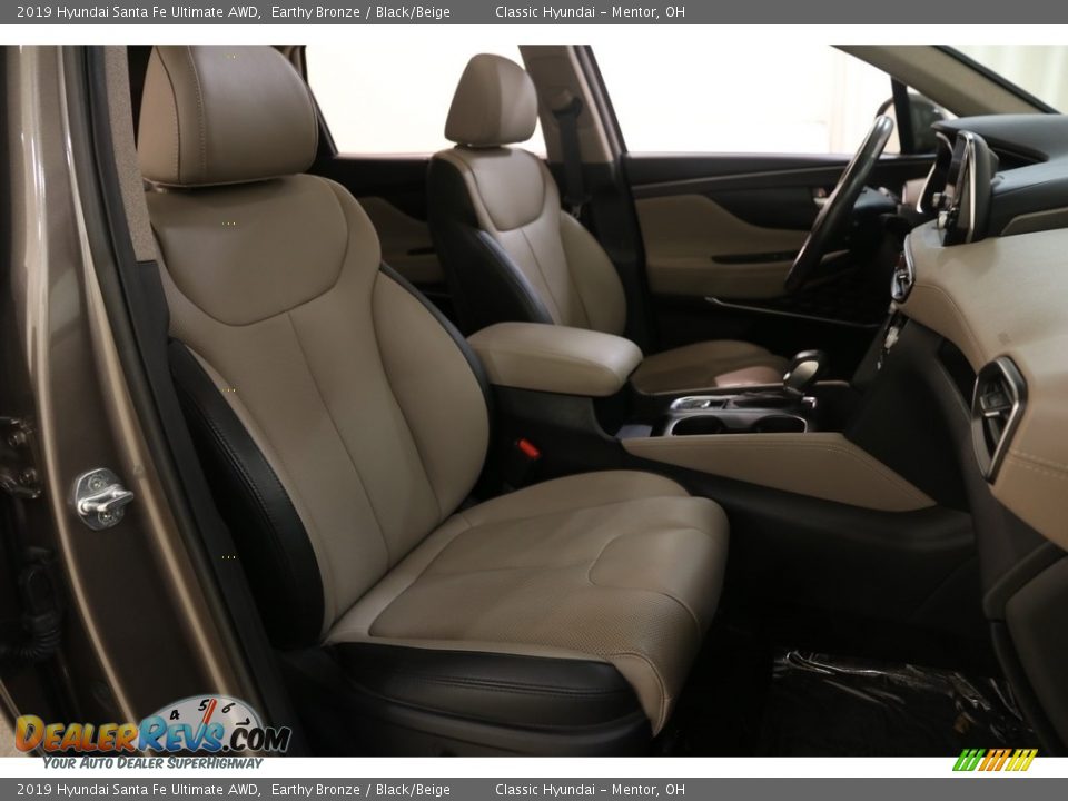 2019 Hyundai Santa Fe Ultimate AWD Earthy Bronze / Black/Beige Photo #17