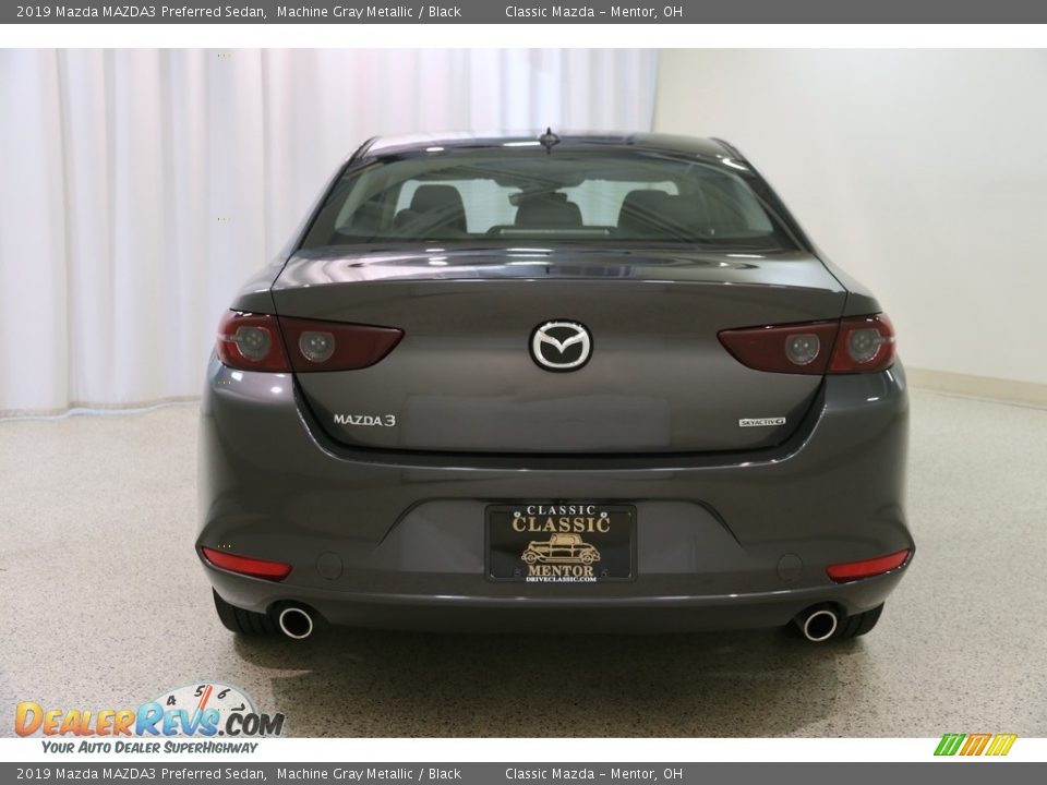 2019 Mazda MAZDA3 Preferred Sedan Machine Gray Metallic / Black Photo #17