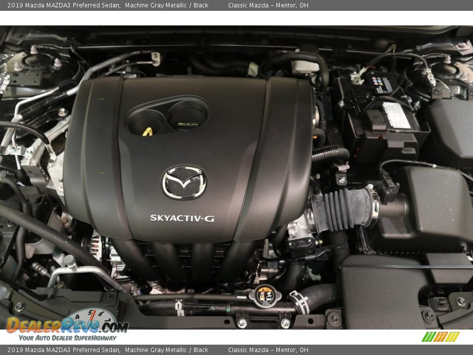2019 Mazda MAZDA3 Preferred Sedan Machine Gray Metallic / Black Photo #18