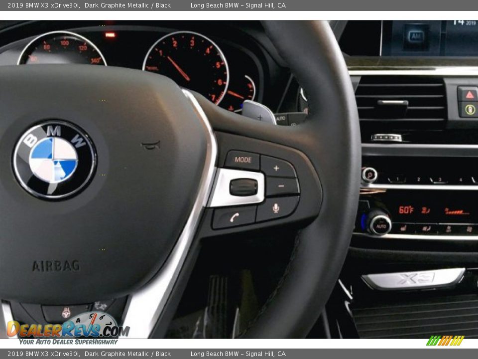 2019 BMW X3 xDrive30i Dark Graphite Metallic / Black Photo #15