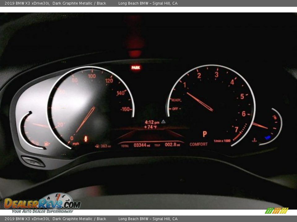 2019 BMW X3 xDrive30i Dark Graphite Metallic / Black Photo #16