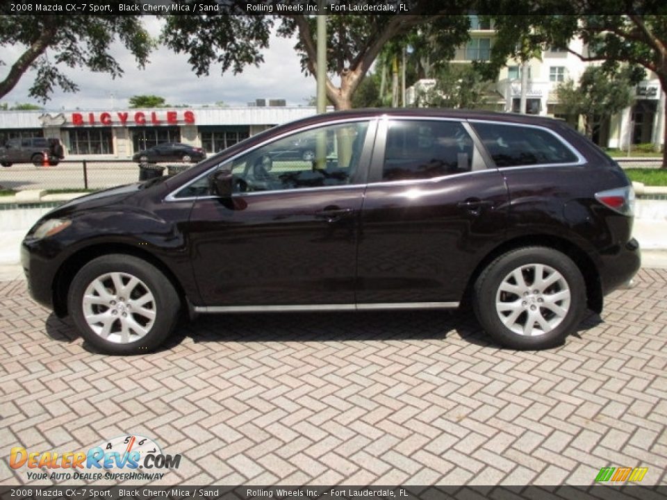 2008 Mazda CX-7 Sport Black Cherry Mica / Sand Photo #3