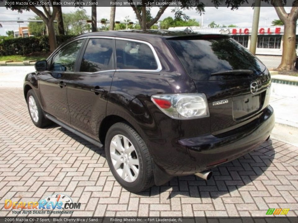2008 Mazda CX-7 Sport Black Cherry Mica / Sand Photo #5