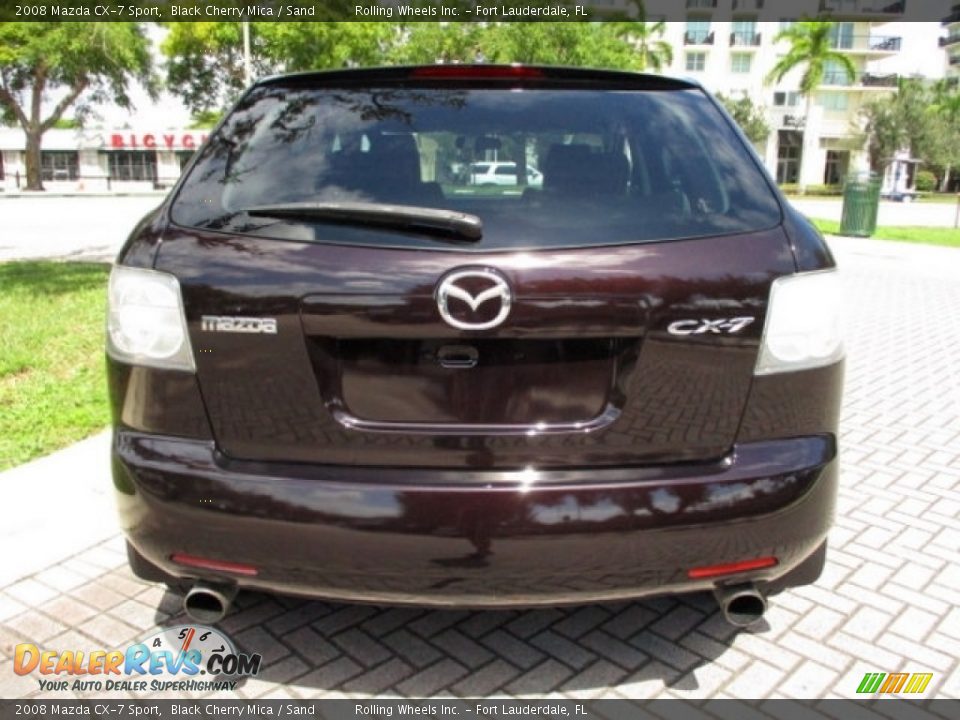 2008 Mazda CX-7 Sport Black Cherry Mica / Sand Photo #7