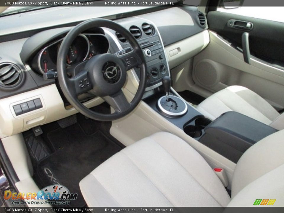 2008 Mazda CX-7 Sport Black Cherry Mica / Sand Photo #8