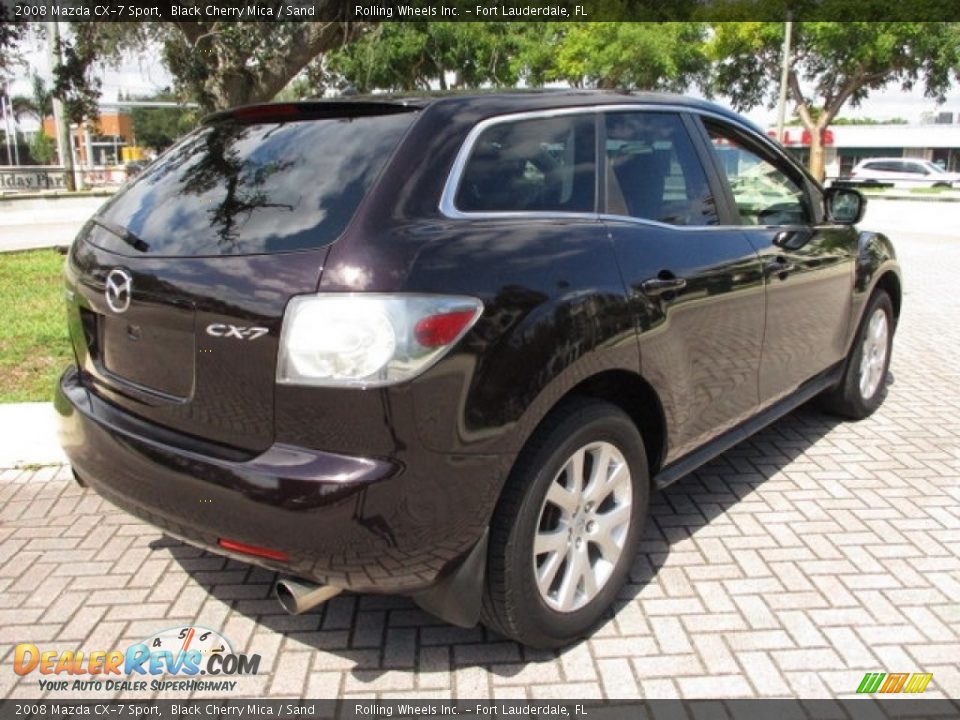 2008 Mazda CX-7 Sport Black Cherry Mica / Sand Photo #9
