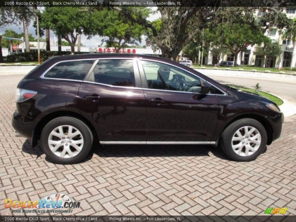 2008 Mazda CX-7 Sport Black Cherry Mica / Sand Photo #11
