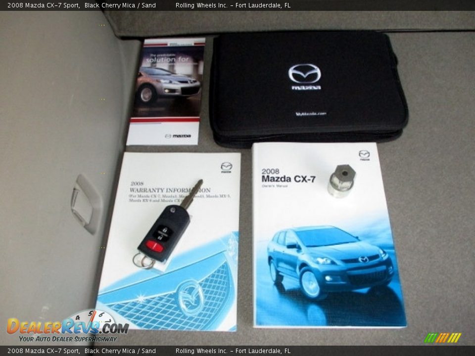 2008 Mazda CX-7 Sport Black Cherry Mica / Sand Photo #12