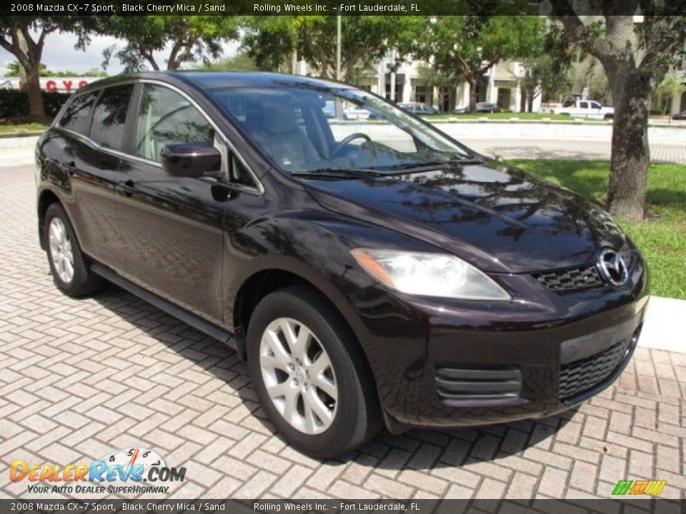 2008 Mazda CX-7 Sport Black Cherry Mica / Sand Photo #13