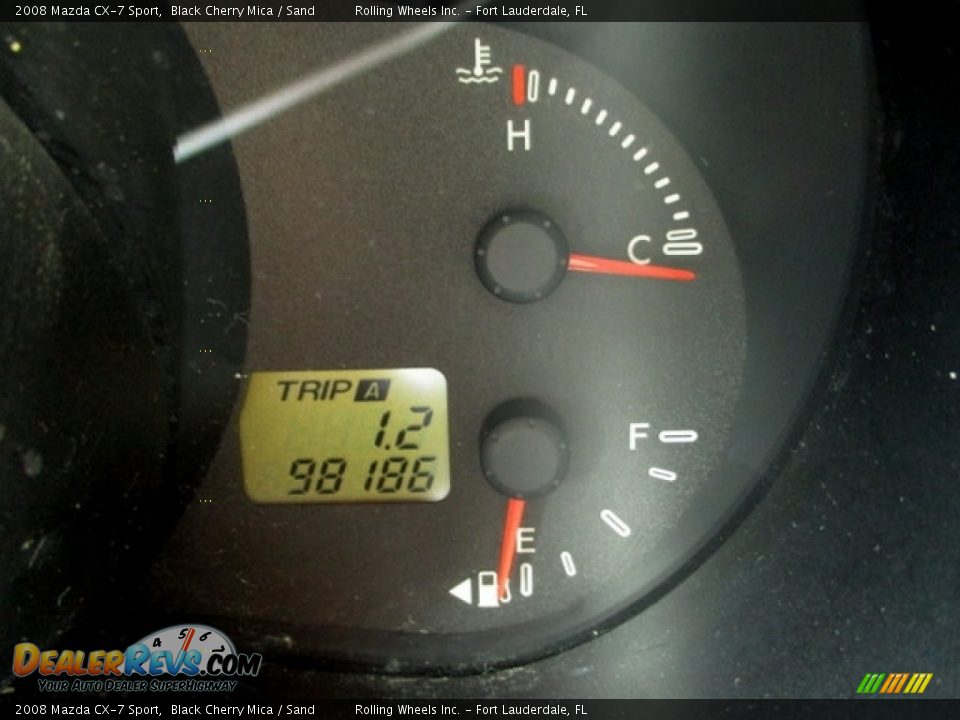 2008 Mazda CX-7 Sport Black Cherry Mica / Sand Photo #14