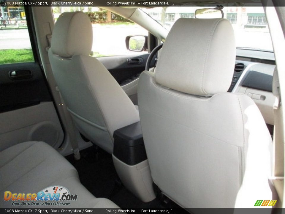 2008 Mazda CX-7 Sport Black Cherry Mica / Sand Photo #16
