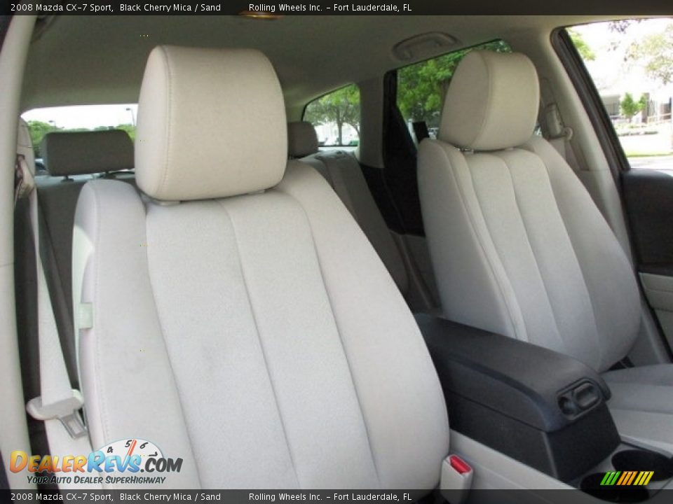 2008 Mazda CX-7 Sport Black Cherry Mica / Sand Photo #17