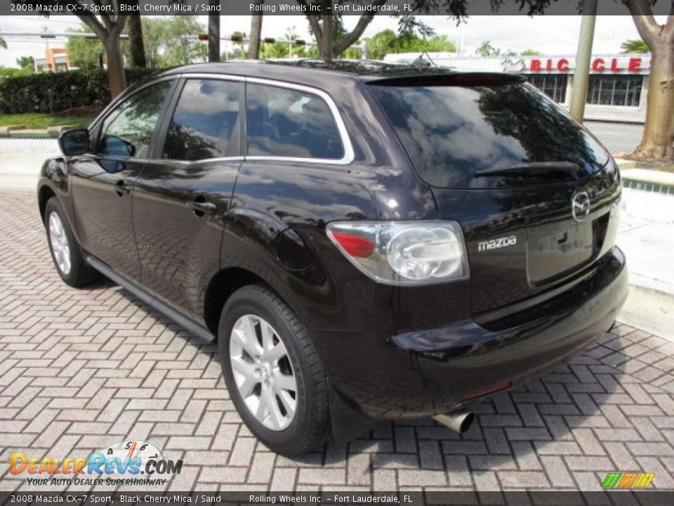 2008 Mazda CX-7 Sport Black Cherry Mica / Sand Photo #18
