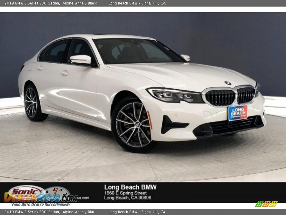 2019 BMW 3 Series 330i Sedan Alpine White / Black Photo #1