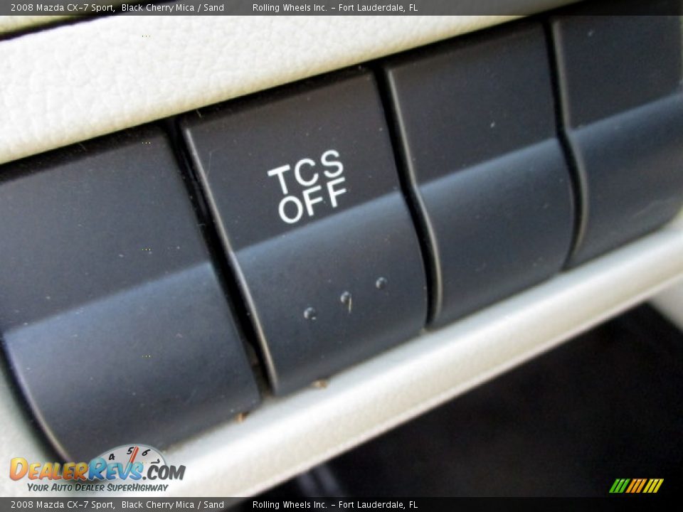 2008 Mazda CX-7 Sport Black Cherry Mica / Sand Photo #19