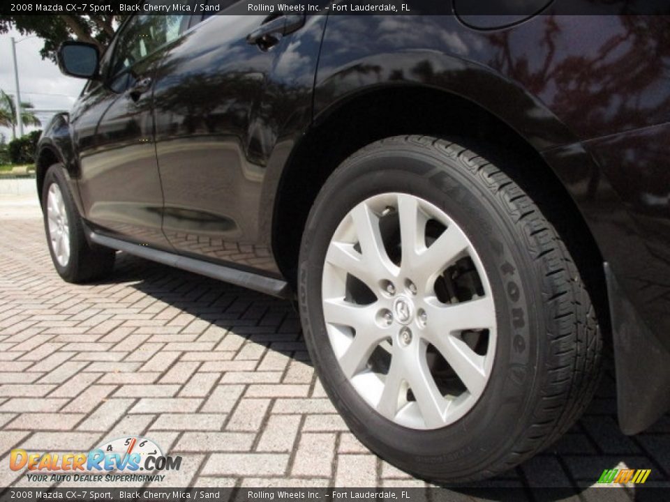 2008 Mazda CX-7 Sport Black Cherry Mica / Sand Photo #24