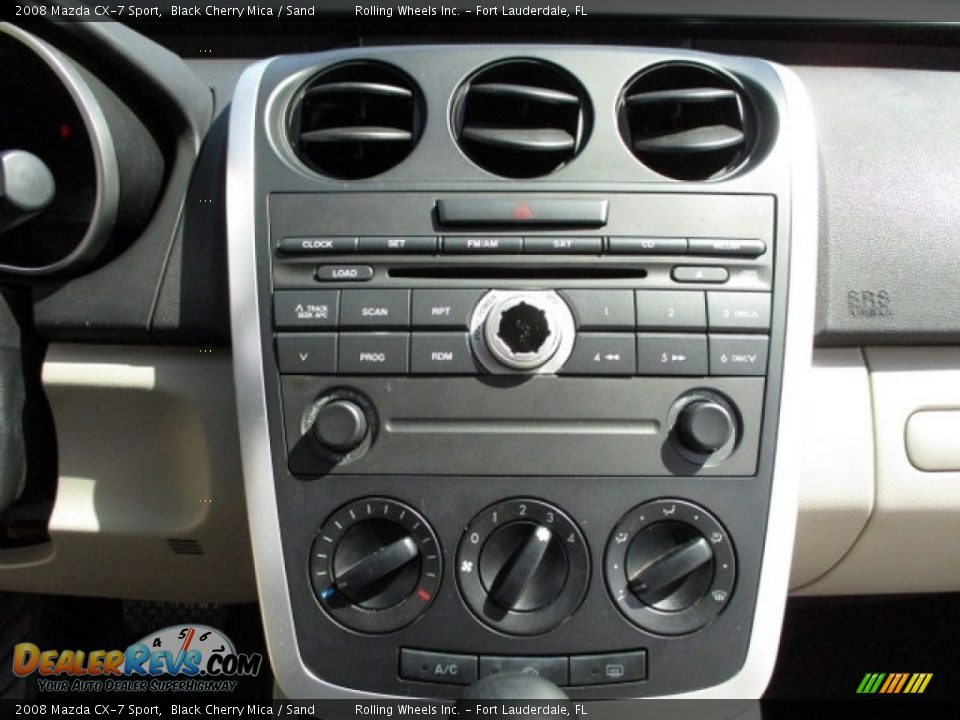 2008 Mazda CX-7 Sport Black Cherry Mica / Sand Photo #25