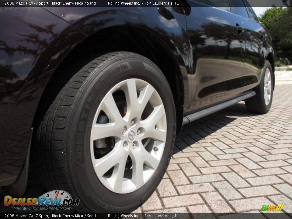 2008 Mazda CX-7 Sport Black Cherry Mica / Sand Photo #26
