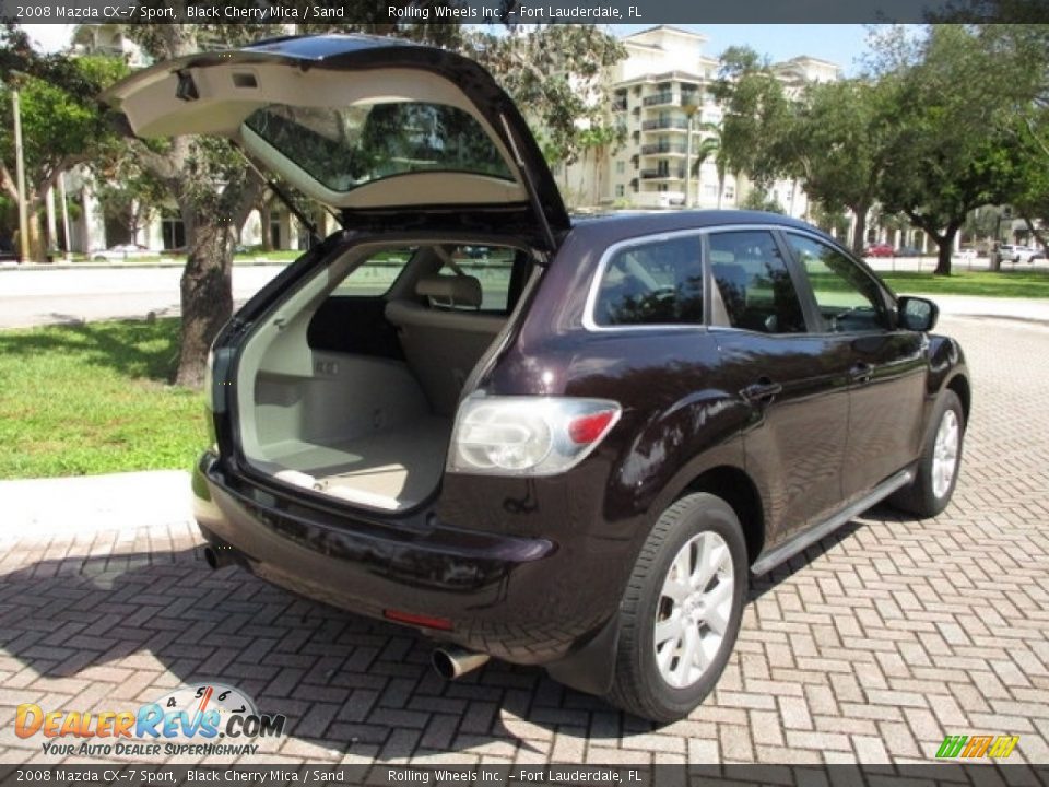 2008 Mazda CX-7 Sport Black Cherry Mica / Sand Photo #28