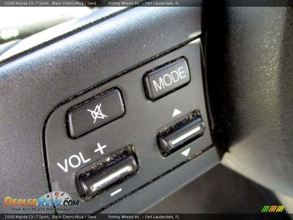 2008 Mazda CX-7 Sport Black Cherry Mica / Sand Photo #31