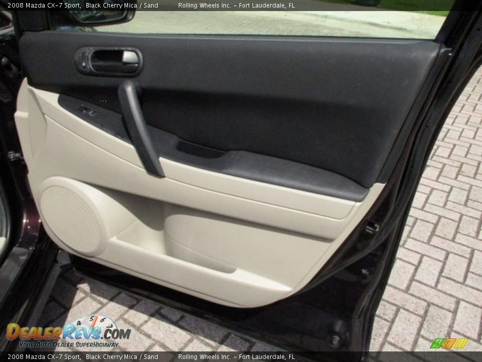2008 Mazda CX-7 Sport Black Cherry Mica / Sand Photo #33