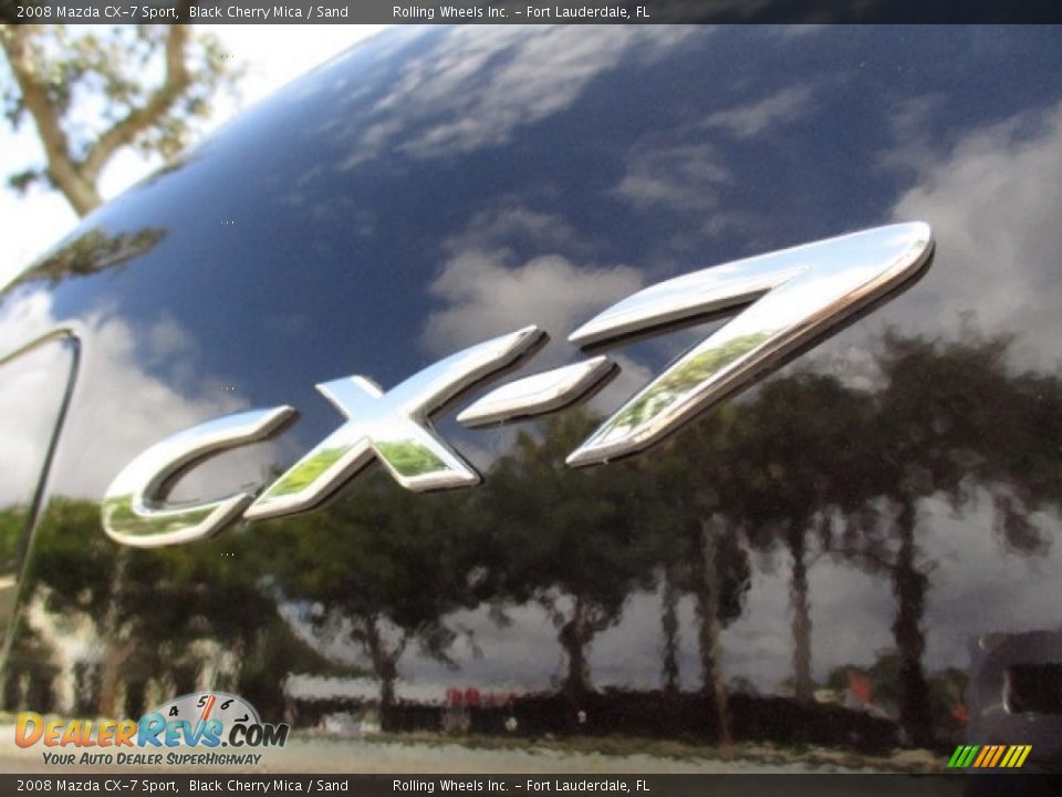 2008 Mazda CX-7 Sport Black Cherry Mica / Sand Photo #34
