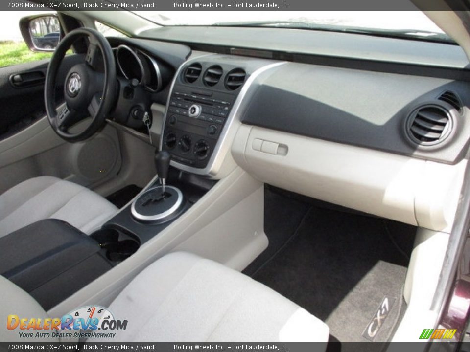 2008 Mazda CX-7 Sport Black Cherry Mica / Sand Photo #35