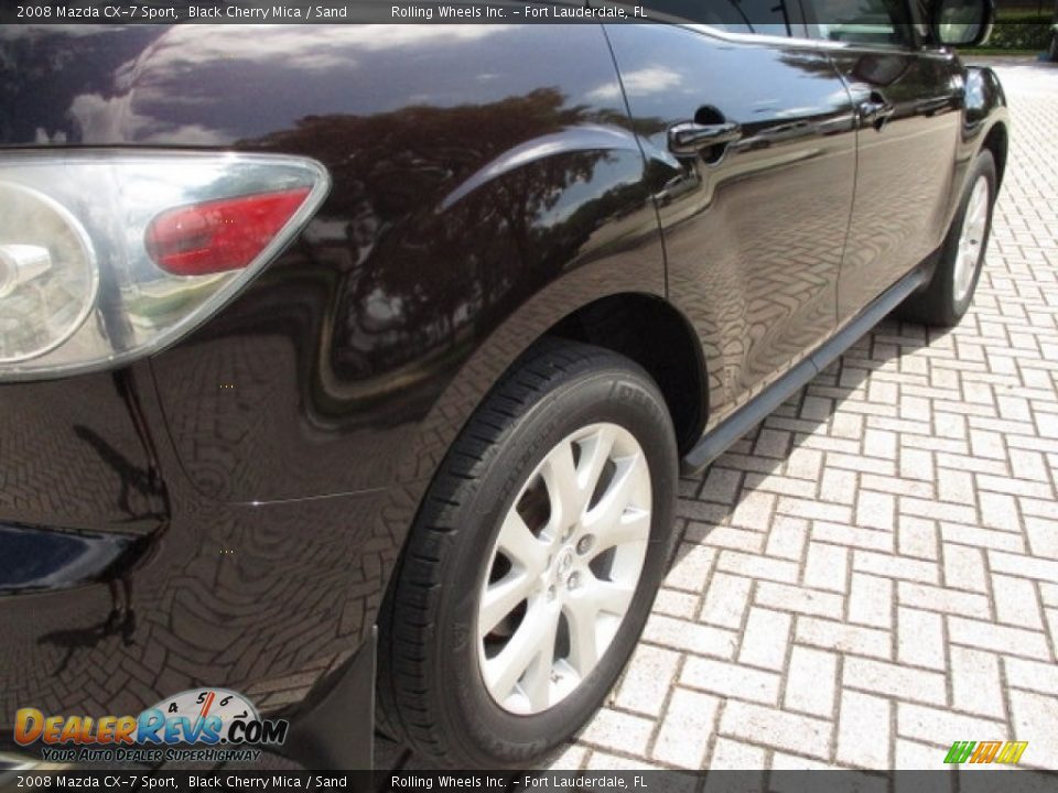 2008 Mazda CX-7 Sport Black Cherry Mica / Sand Photo #36