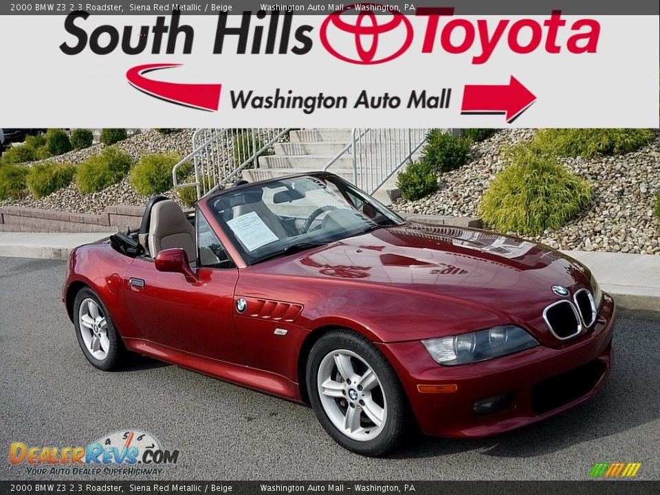 2000 BMW Z3 2.3 Roadster Siena Red Metallic / Beige Photo #1
