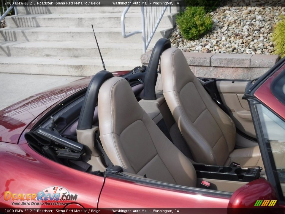2000 BMW Z3 2.3 Roadster Siena Red Metallic / Beige Photo #3