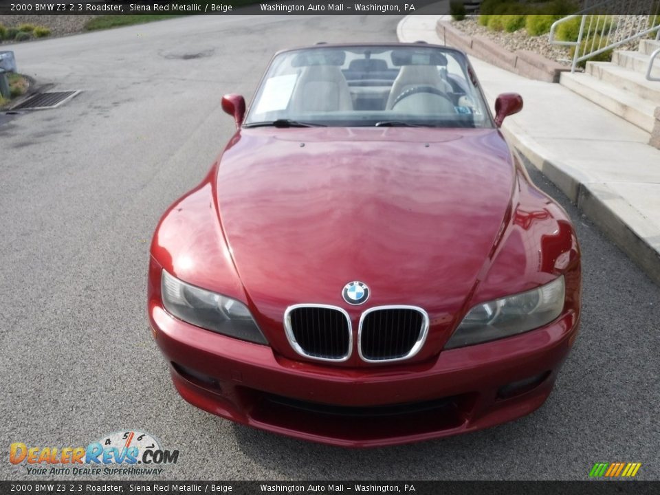 2000 BMW Z3 2.3 Roadster Siena Red Metallic / Beige Photo #7