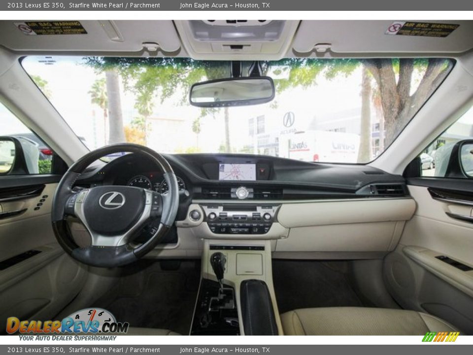 2013 Lexus ES 350 Starfire White Pearl / Parchment Photo #9