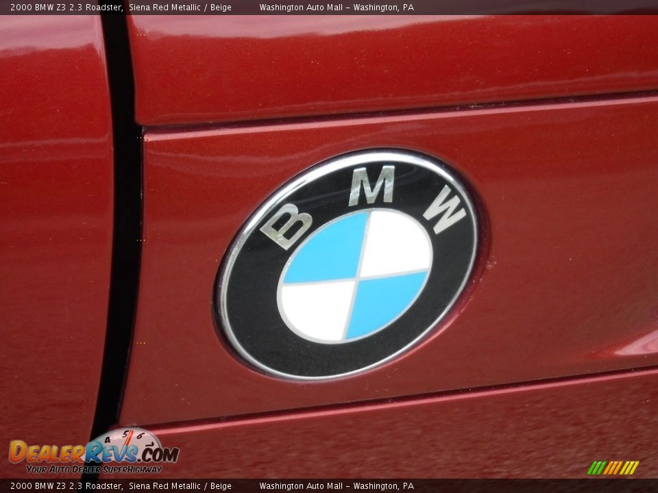 2000 BMW Z3 2.3 Roadster Siena Red Metallic / Beige Photo #8