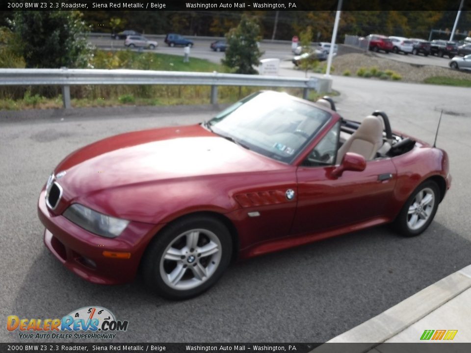 2000 BMW Z3 2.3 Roadster Siena Red Metallic / Beige Photo #9