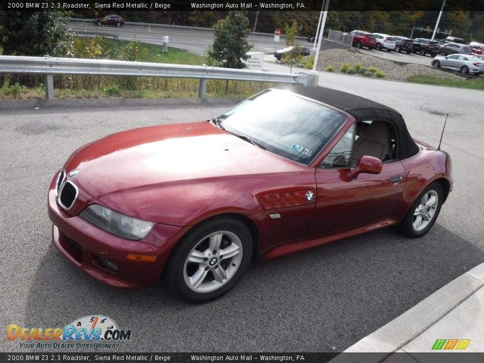2000 BMW Z3 2.3 Roadster Siena Red Metallic / Beige Photo #10