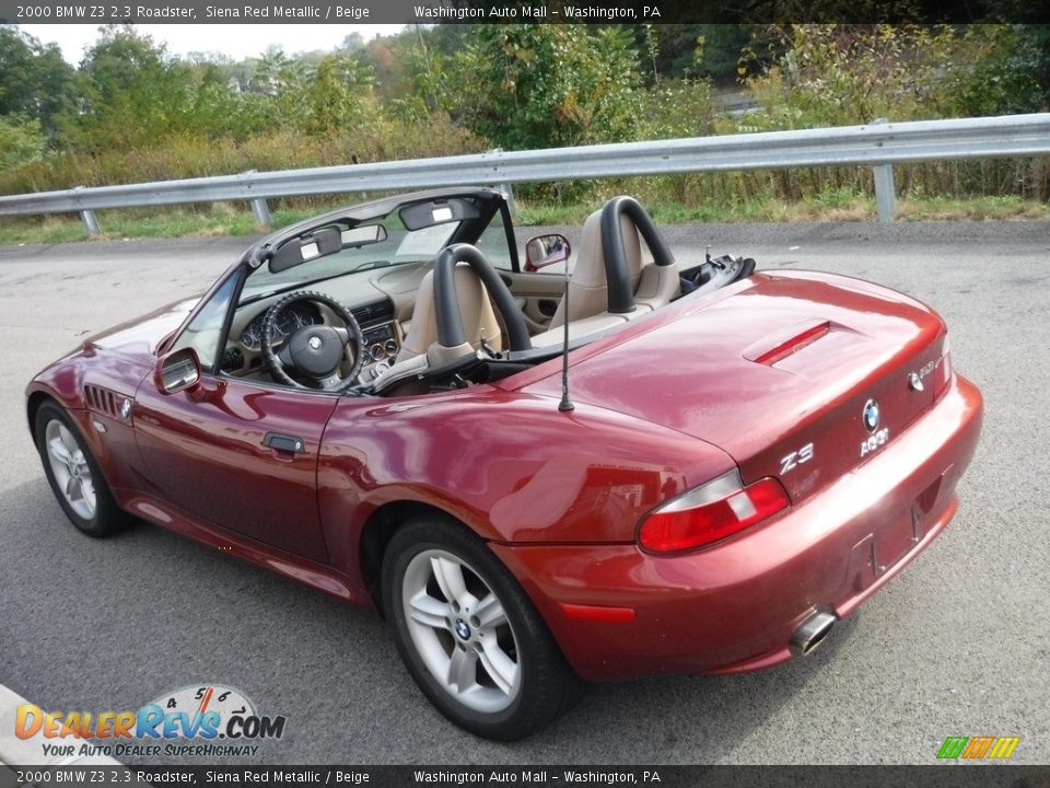 2000 BMW Z3 2.3 Roadster Siena Red Metallic / Beige Photo #12