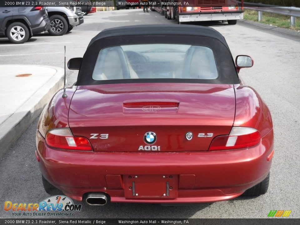 2000 BMW Z3 2.3 Roadster Siena Red Metallic / Beige Photo #15