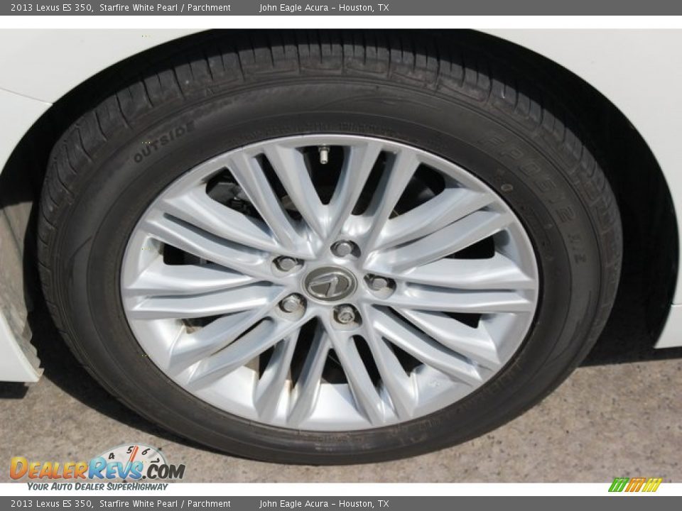 2013 Lexus ES 350 Starfire White Pearl / Parchment Photo #14