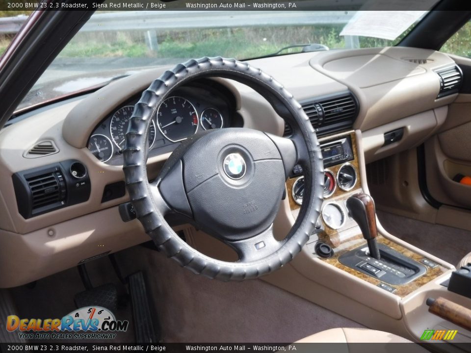 2000 BMW Z3 2.3 Roadster Siena Red Metallic / Beige Photo #17