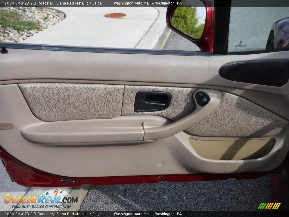2000 BMW Z3 2.3 Roadster Siena Red Metallic / Beige Photo #18