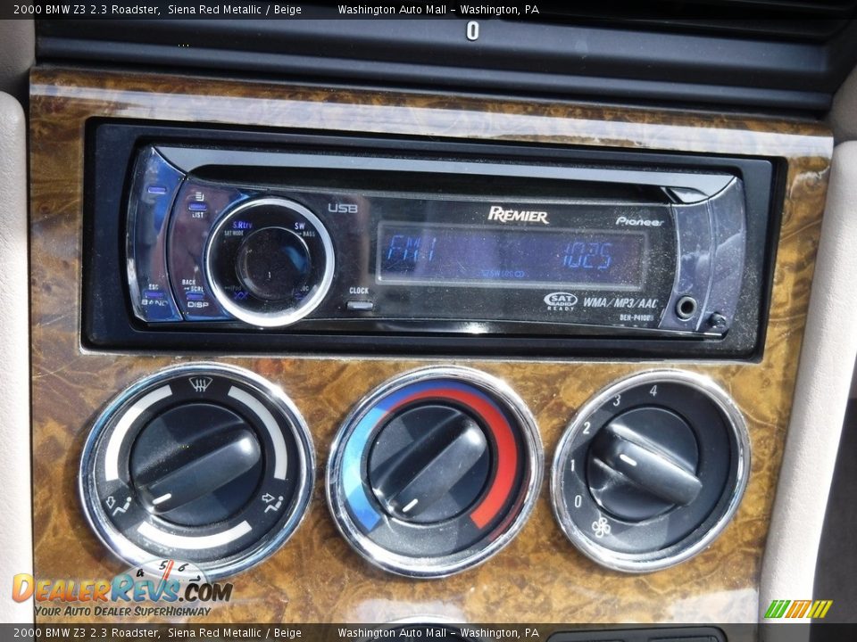 2000 BMW Z3 2.3 Roadster Siena Red Metallic / Beige Photo #20