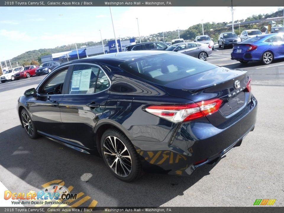 2018 Toyota Camry SE Galactic Aqua Mica / Black Photo #6