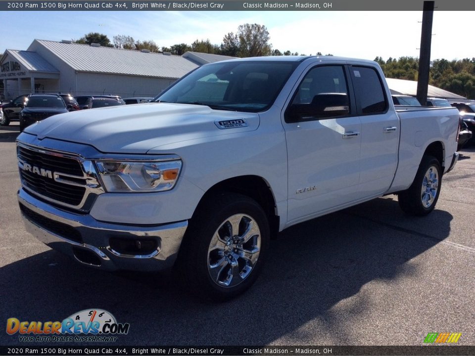 2020 Ram 1500 Big Horn Quad Cab 4x4 Bright White / Black/Diesel Gray Photo #5