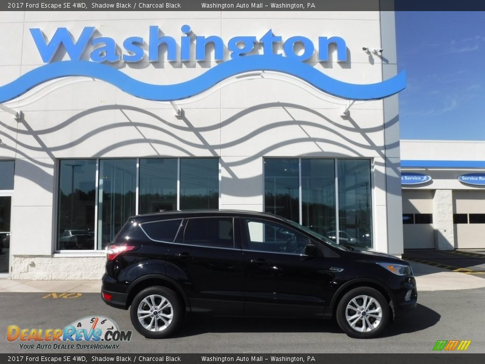 2017 Ford Escape SE 4WD Shadow Black / Charcoal Black Photo #2